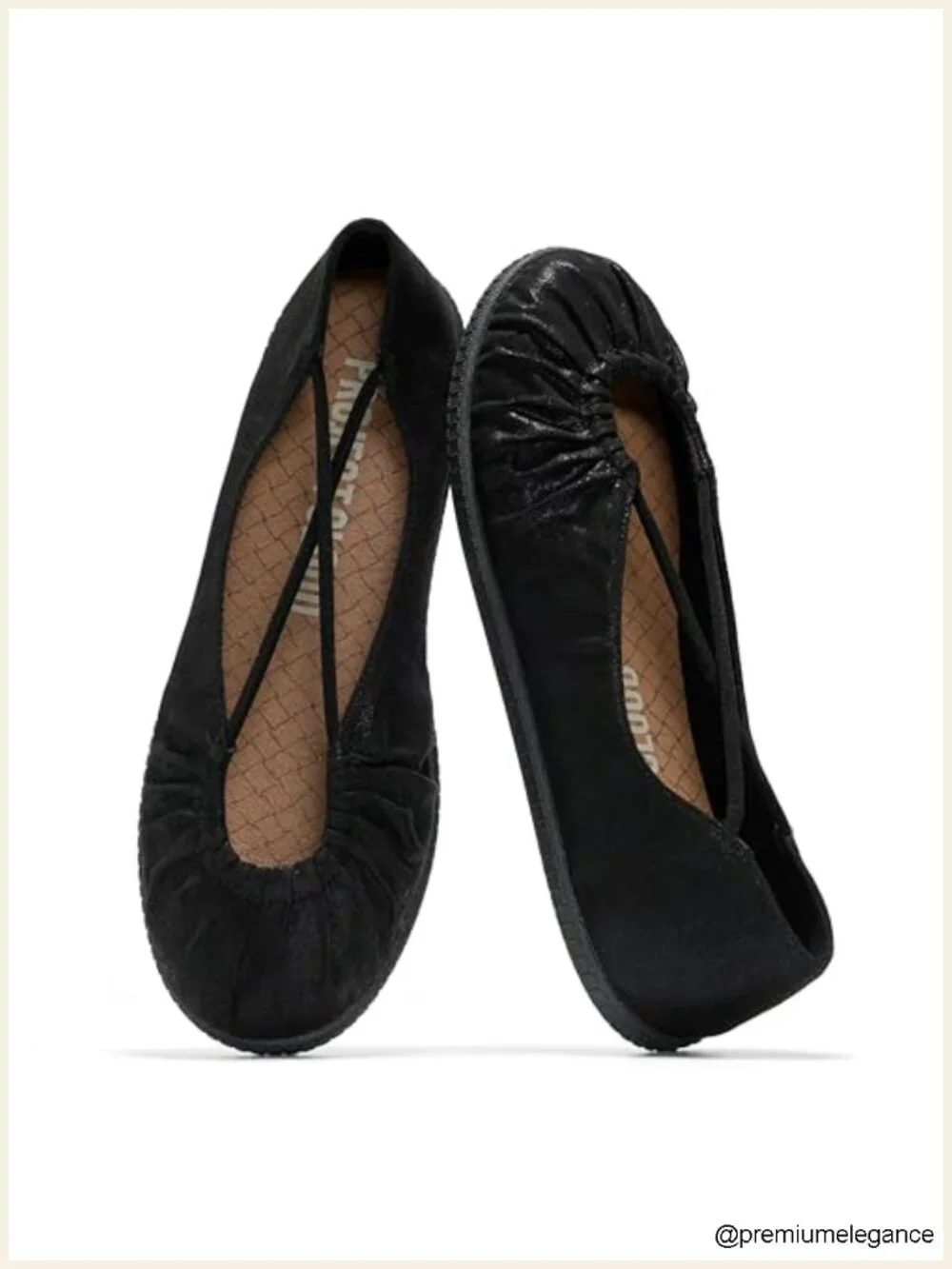 Women's Ballet Flats with Memory Foam Insole & MicroSuede Upper - Slip On Mary